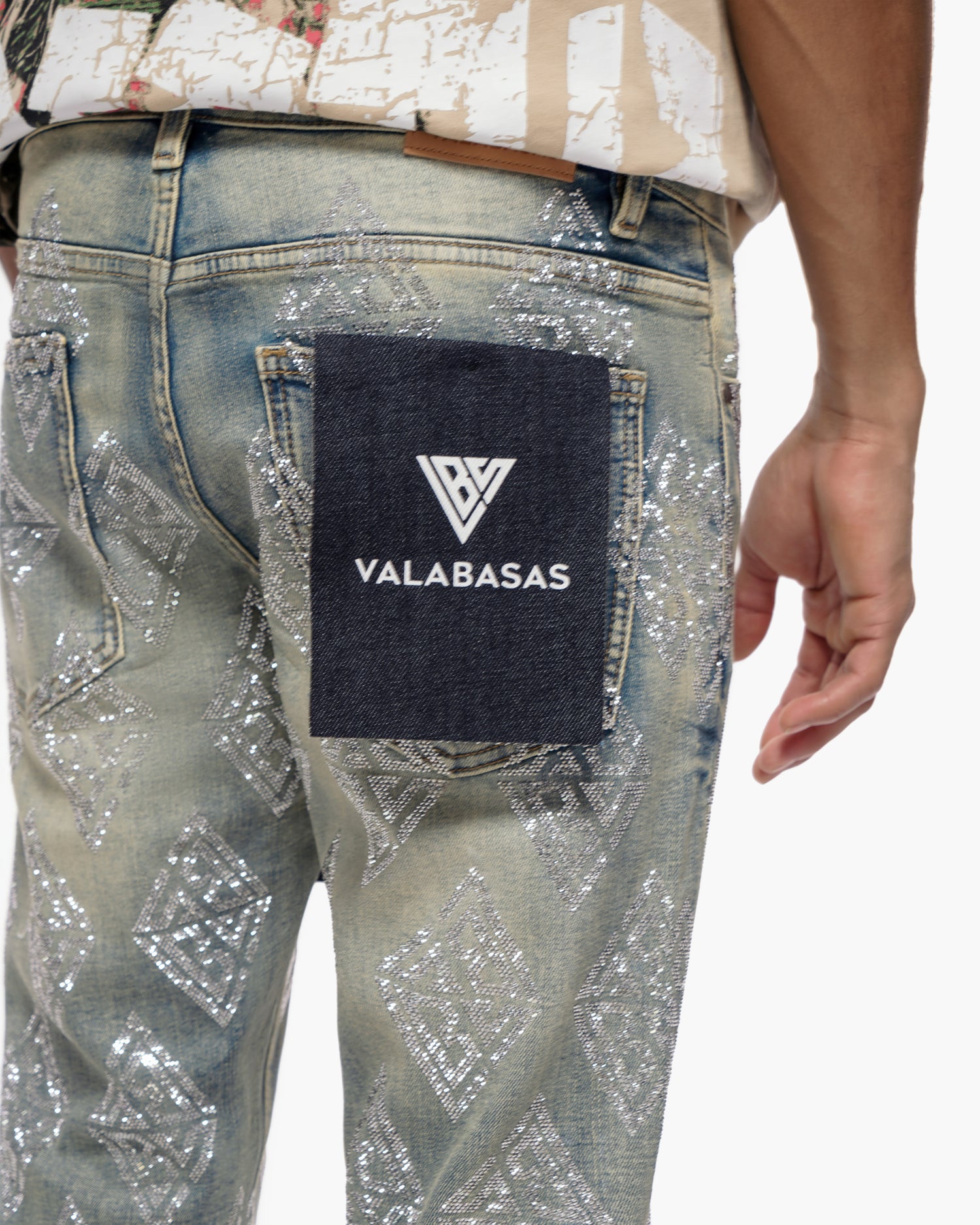 Gather Skinny Vintage Wash Jeans