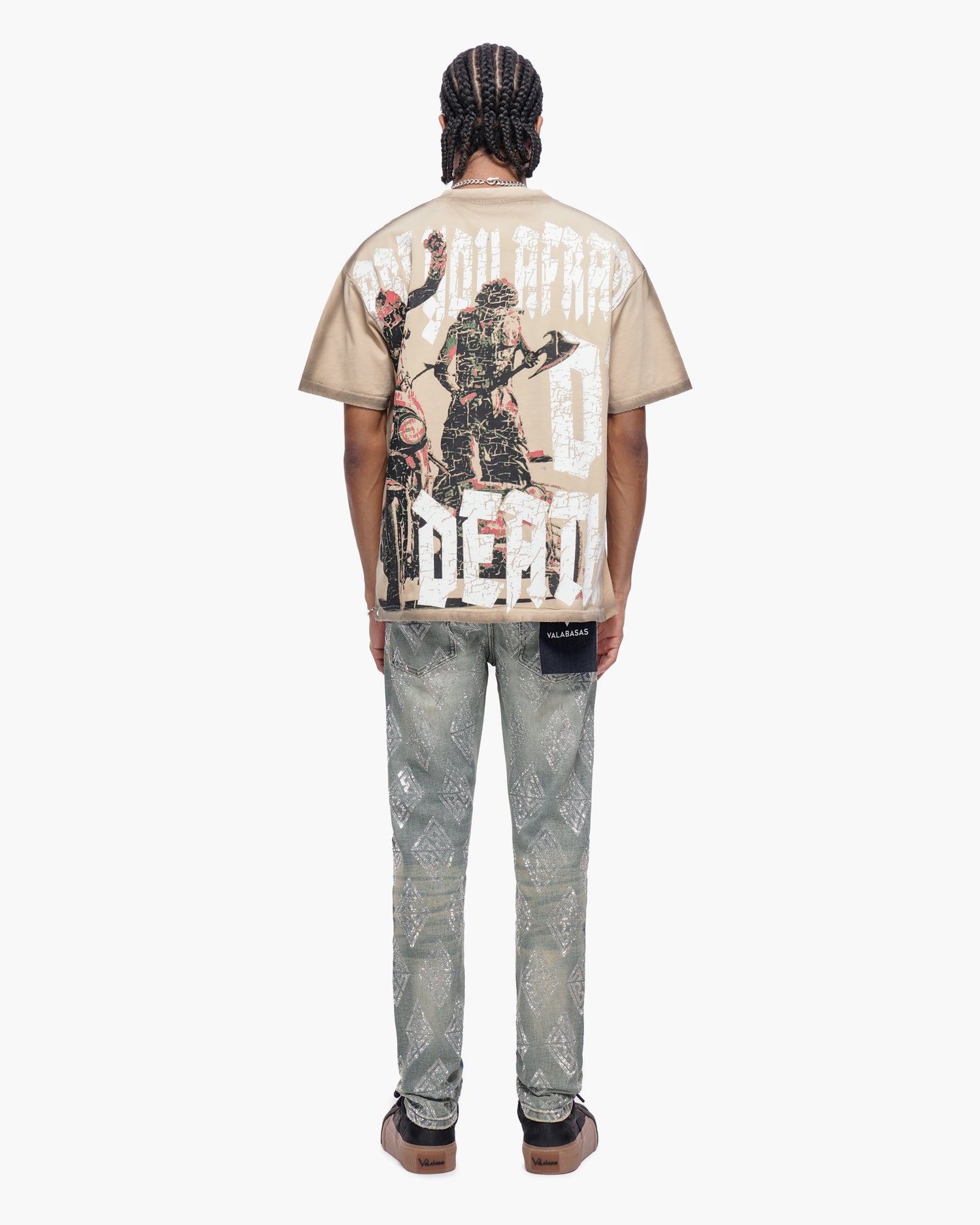 Gather Skinny Vintage Wash Jeans