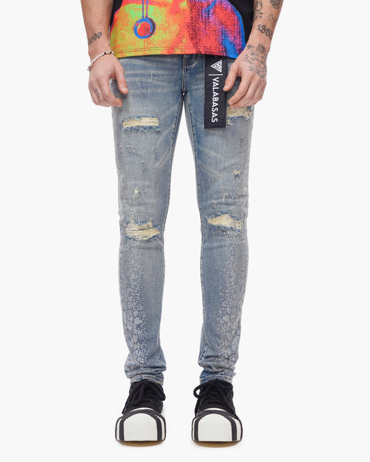 Bengal Skinny Blue Washed Jeans