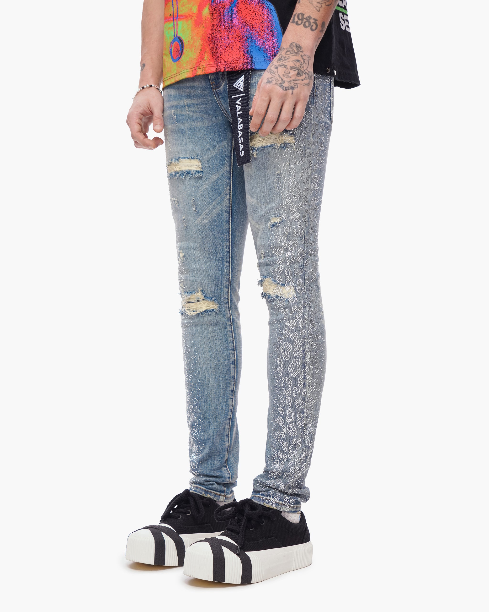 Bengal Skinny Blue Washed Jeans