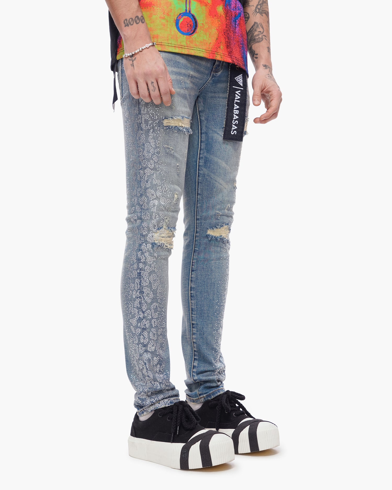 Bengal Skinny Blue Washed Jeans