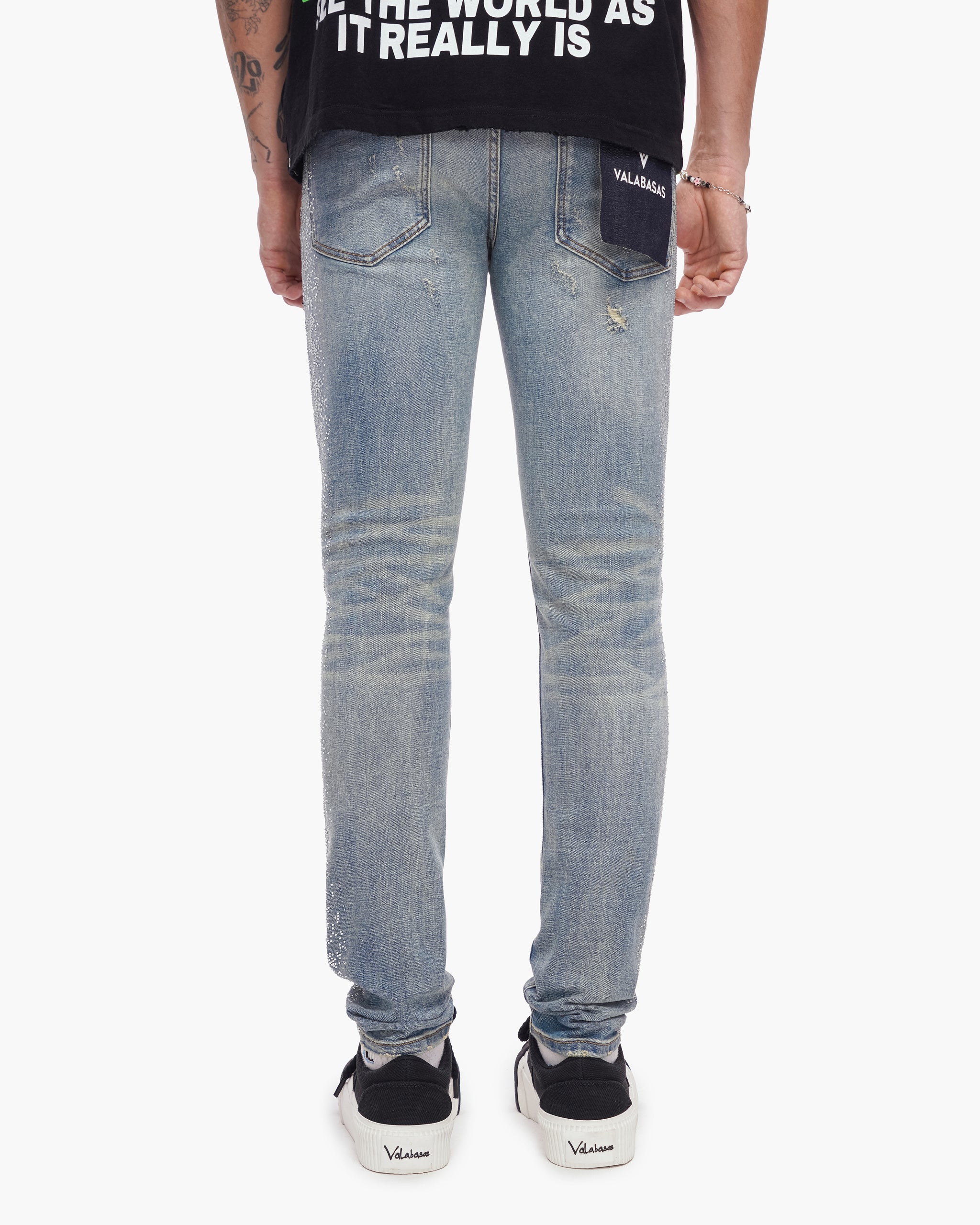 Bengal Skinny Blue Washed Jeans