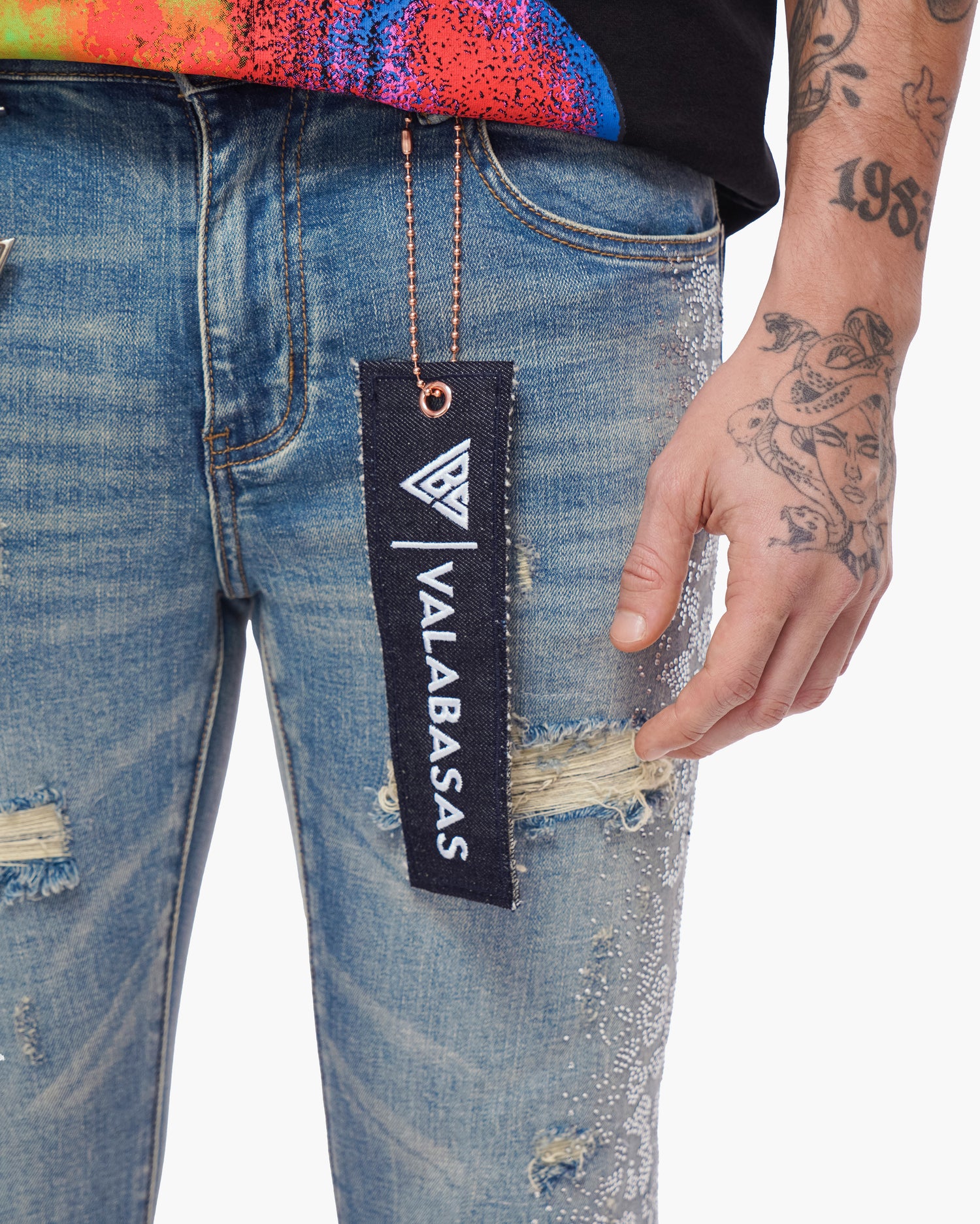 Bengal Skinny Blue Washed Jeans