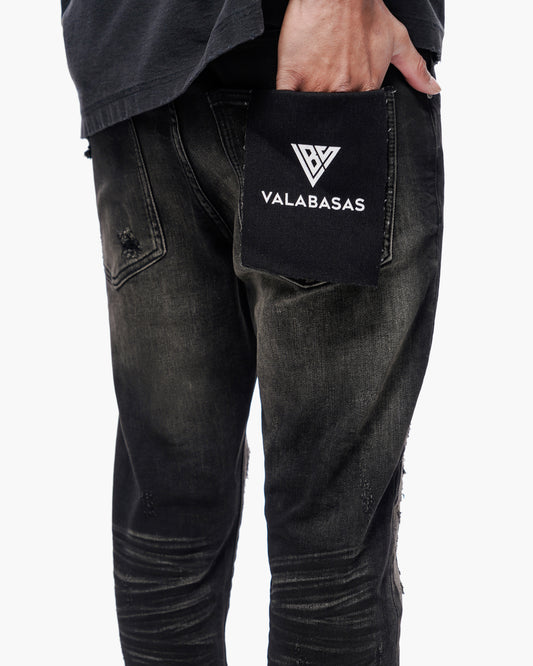 Repair Black Wash Skinny