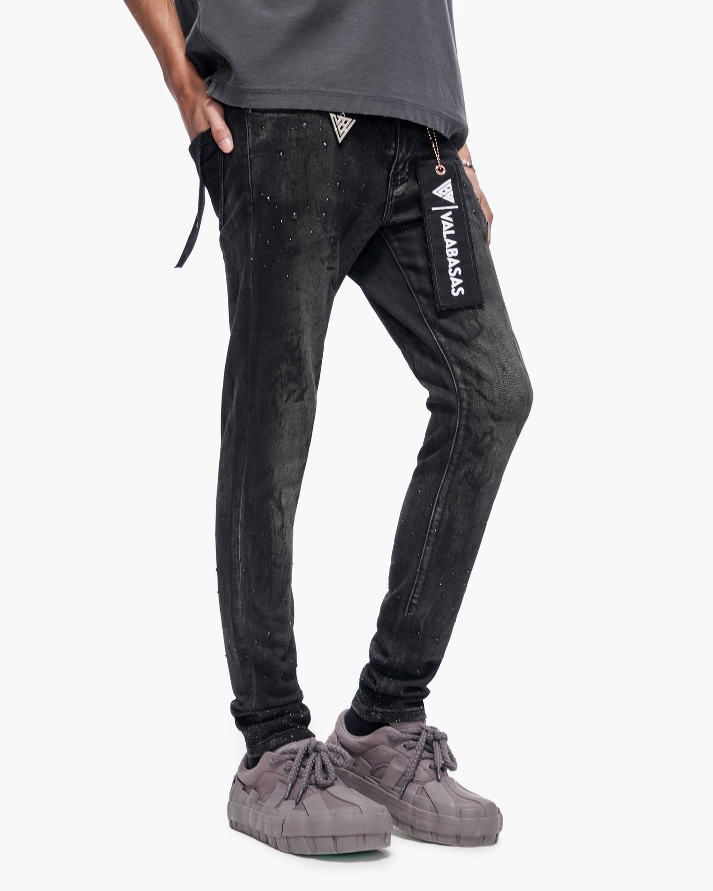 Cumilo Skinny Black Wash Jeans
