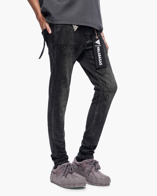 Cumilo Skinny Black Wash Jeans