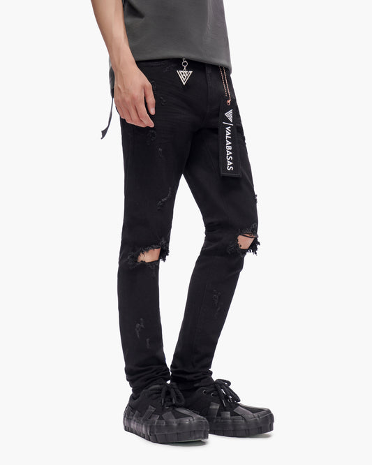 Stab Jet Black Skinny Jeans