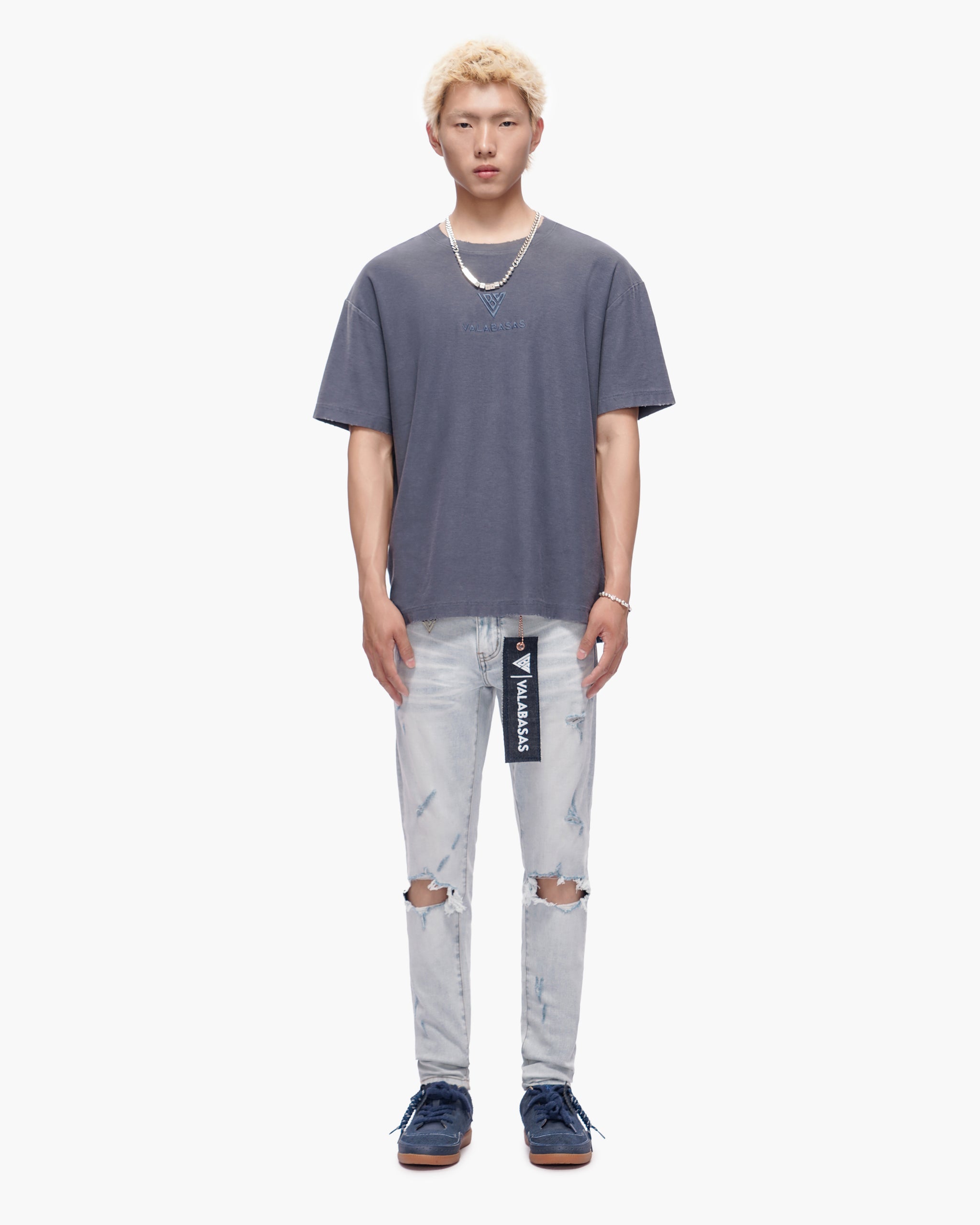 Stab Light Blue Wash Skinny Jeans
