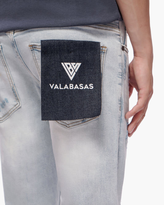 Stab Light Blue Wash Skinny Jeans