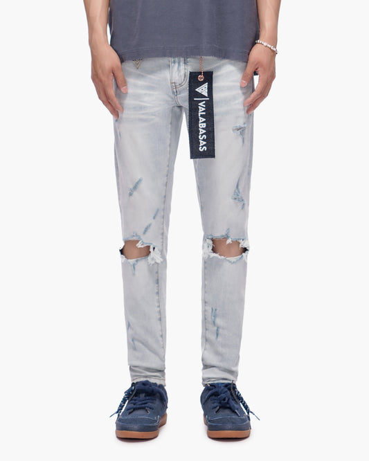 Stab Light Blue Wash Skinny Jeans