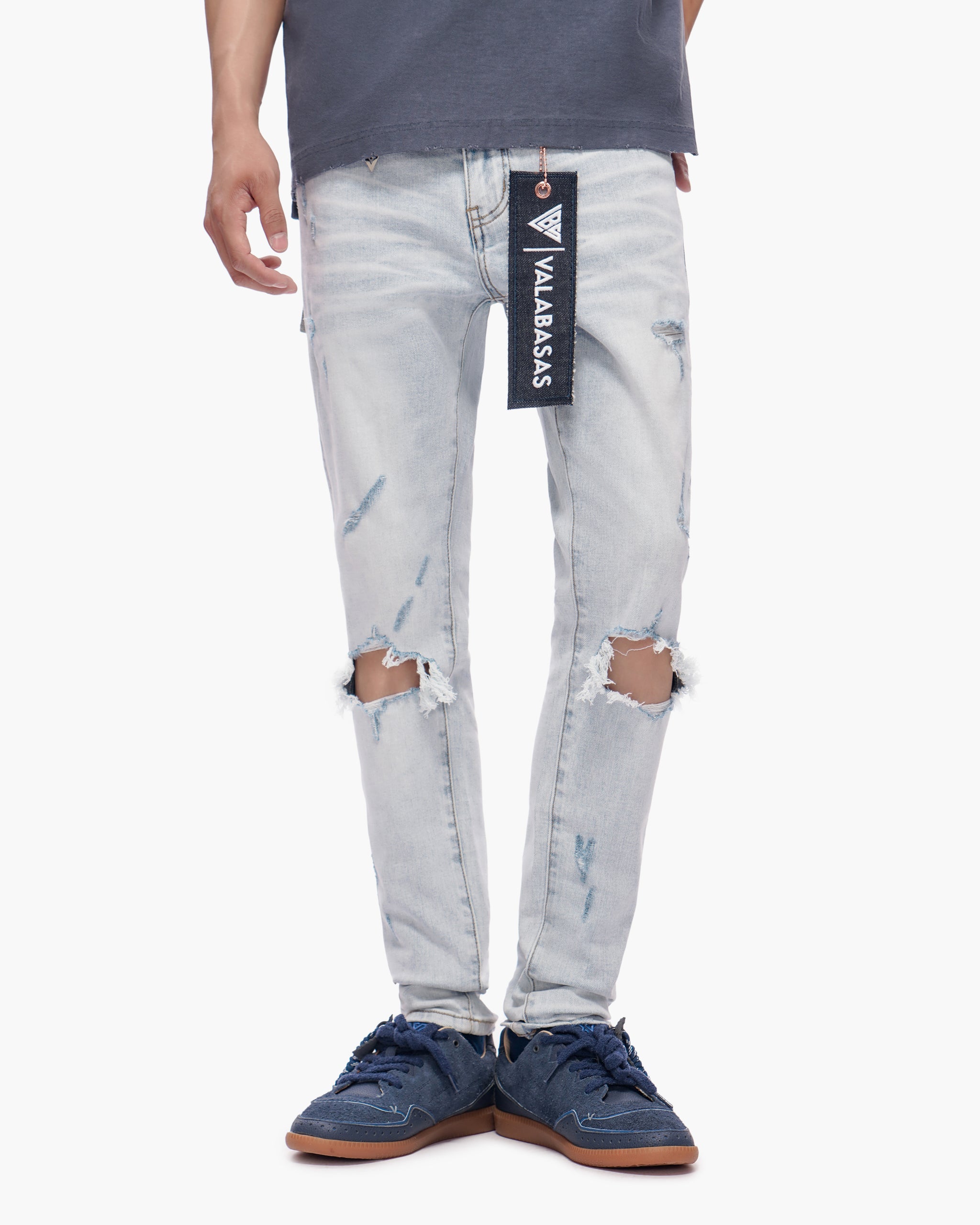 Stab Light Blue Wash Skinny Jeans