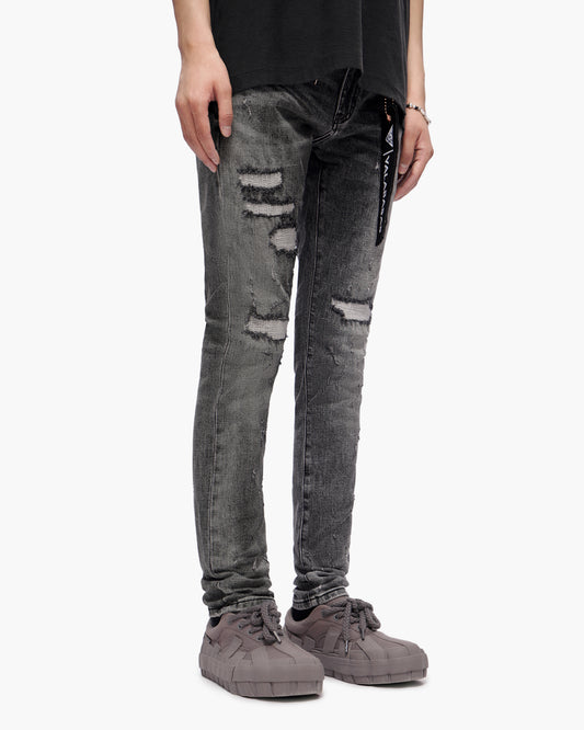 Ilyas Grey Wash Skinny Jeans