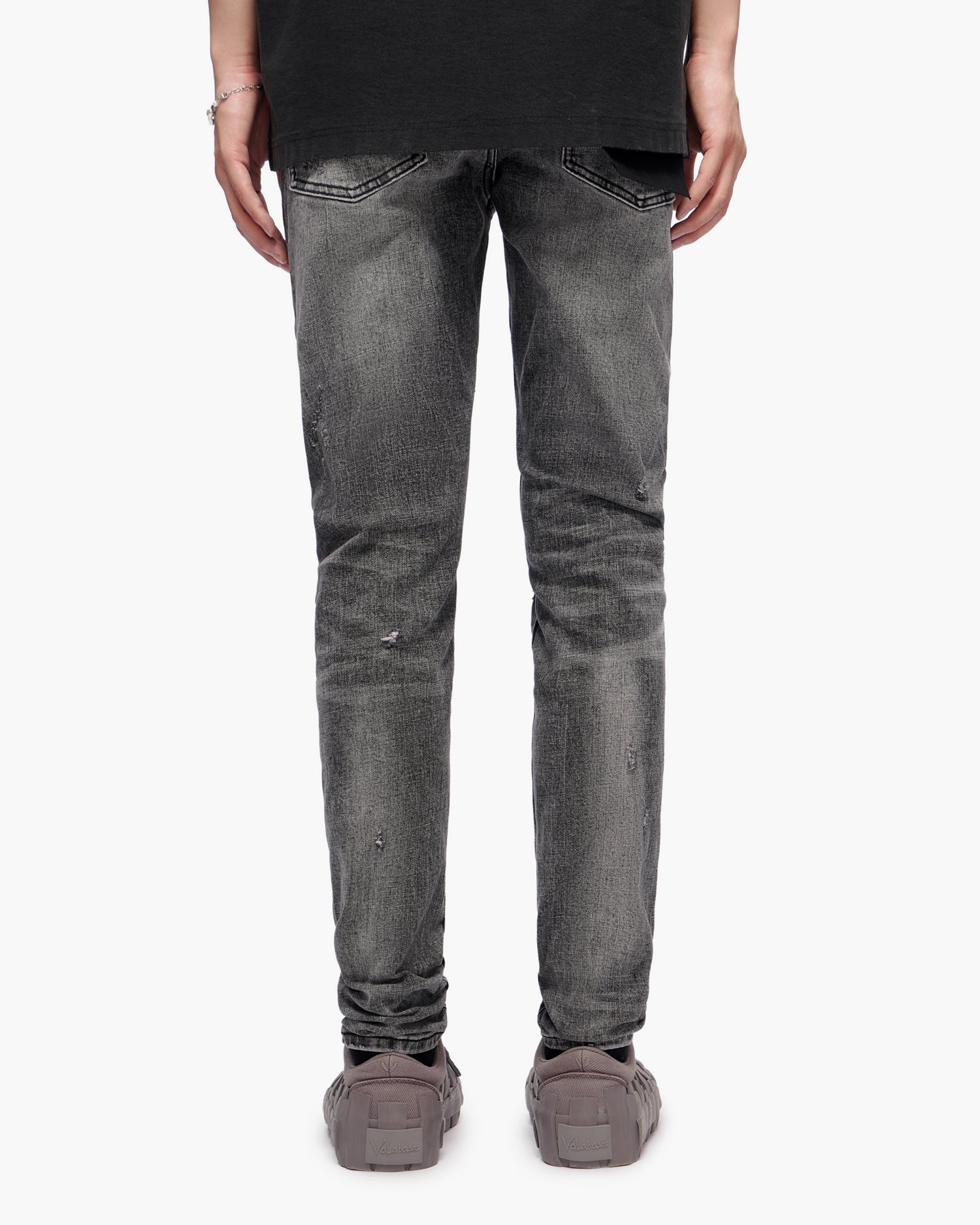Ilyas Grey Wash Skinny Jeans