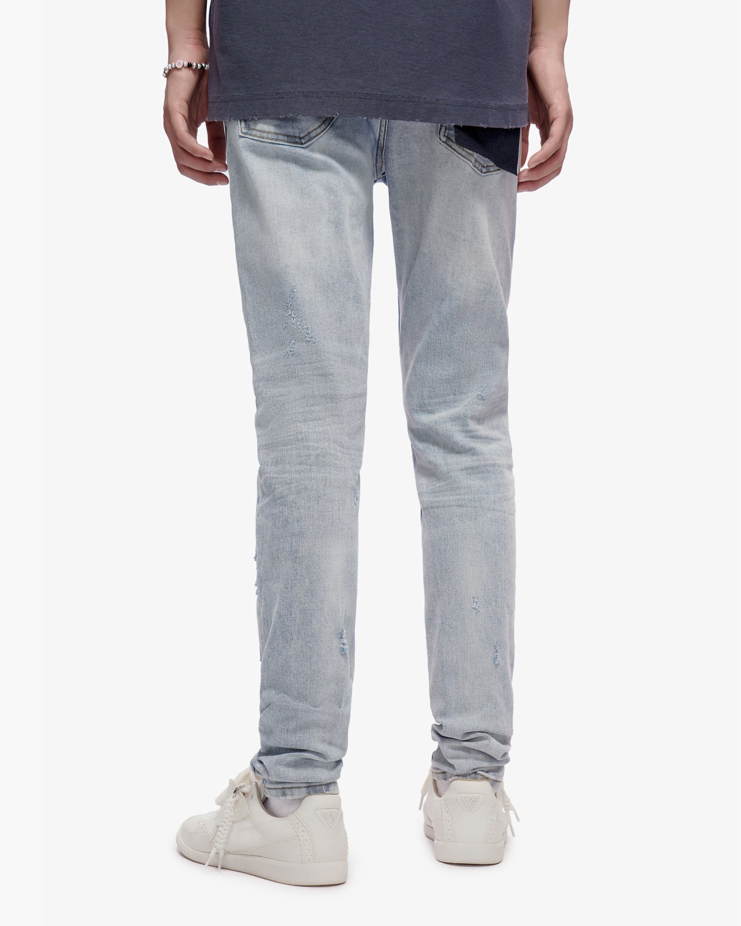 Ilyas Light Blue Wash Skinny Jeans