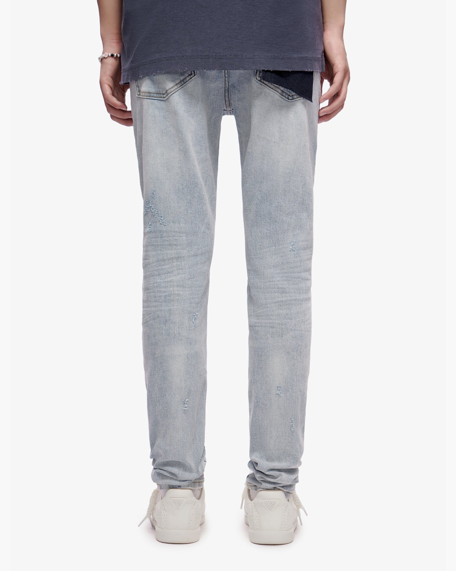 Ilyas Light Blue Wash Skinny Jeans