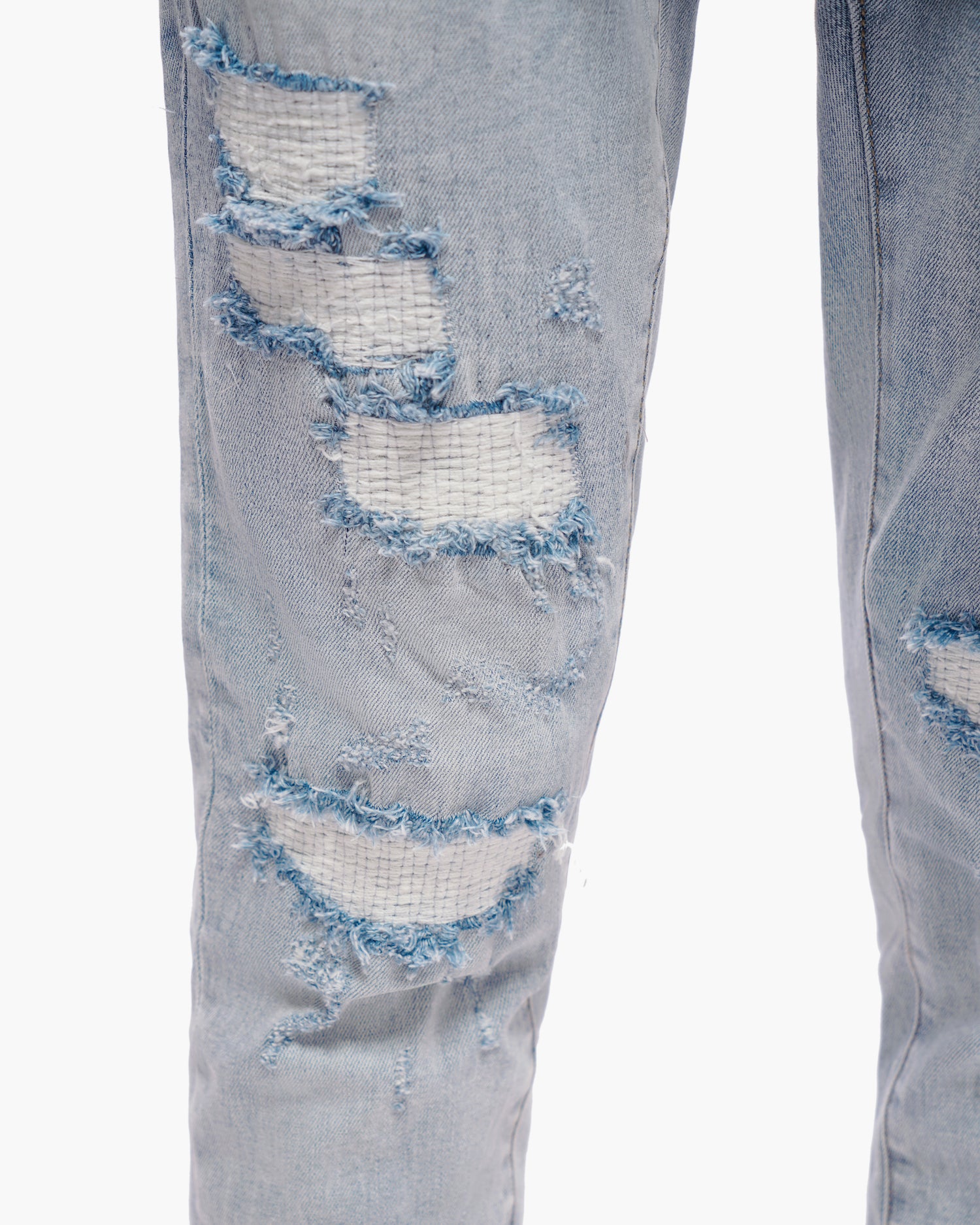 Ilyas Light Blue Wash Skinny Jeans