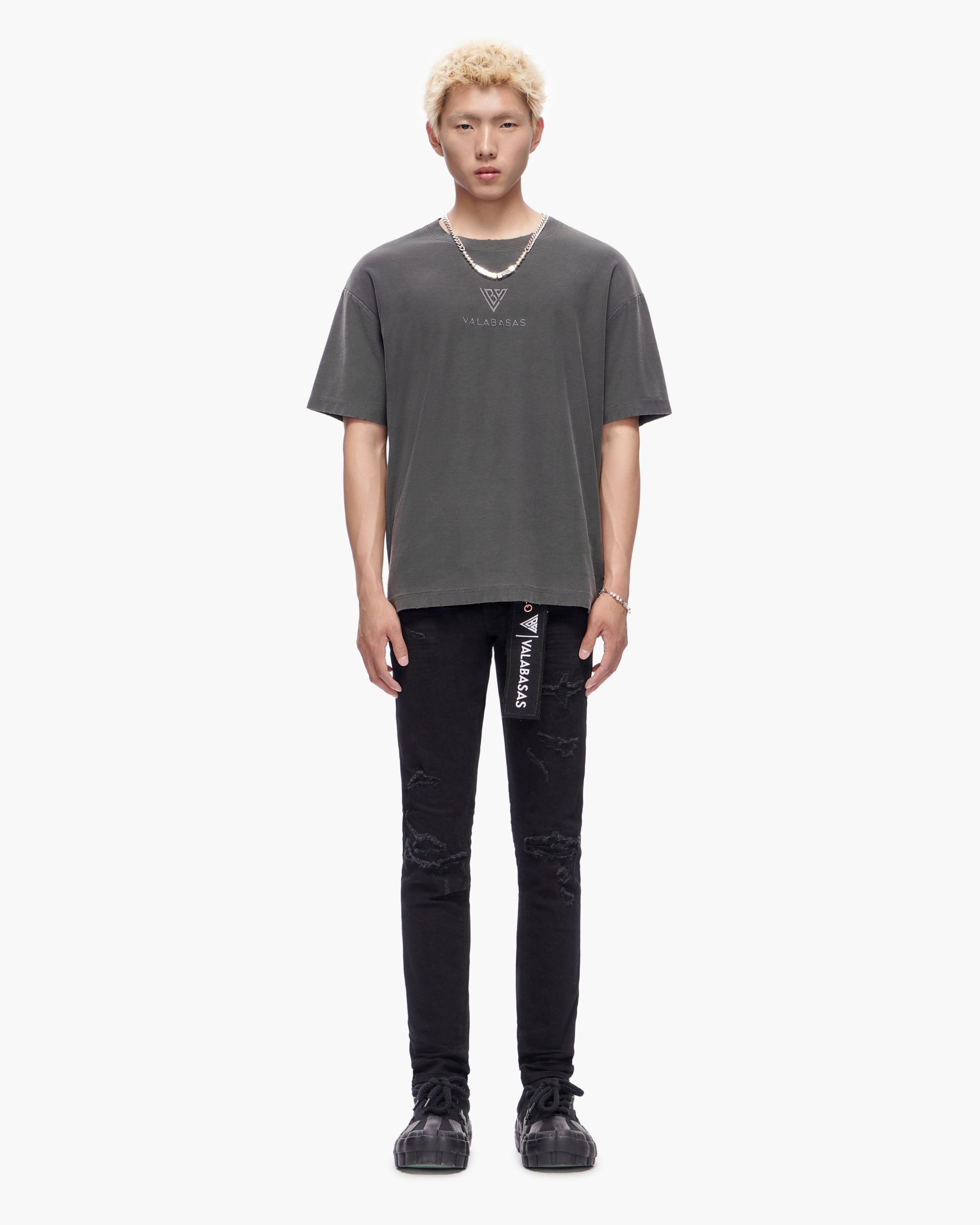 Scimitar Black Skinny Jeans