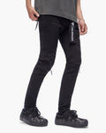 Scimitar Black Skinny Jeans