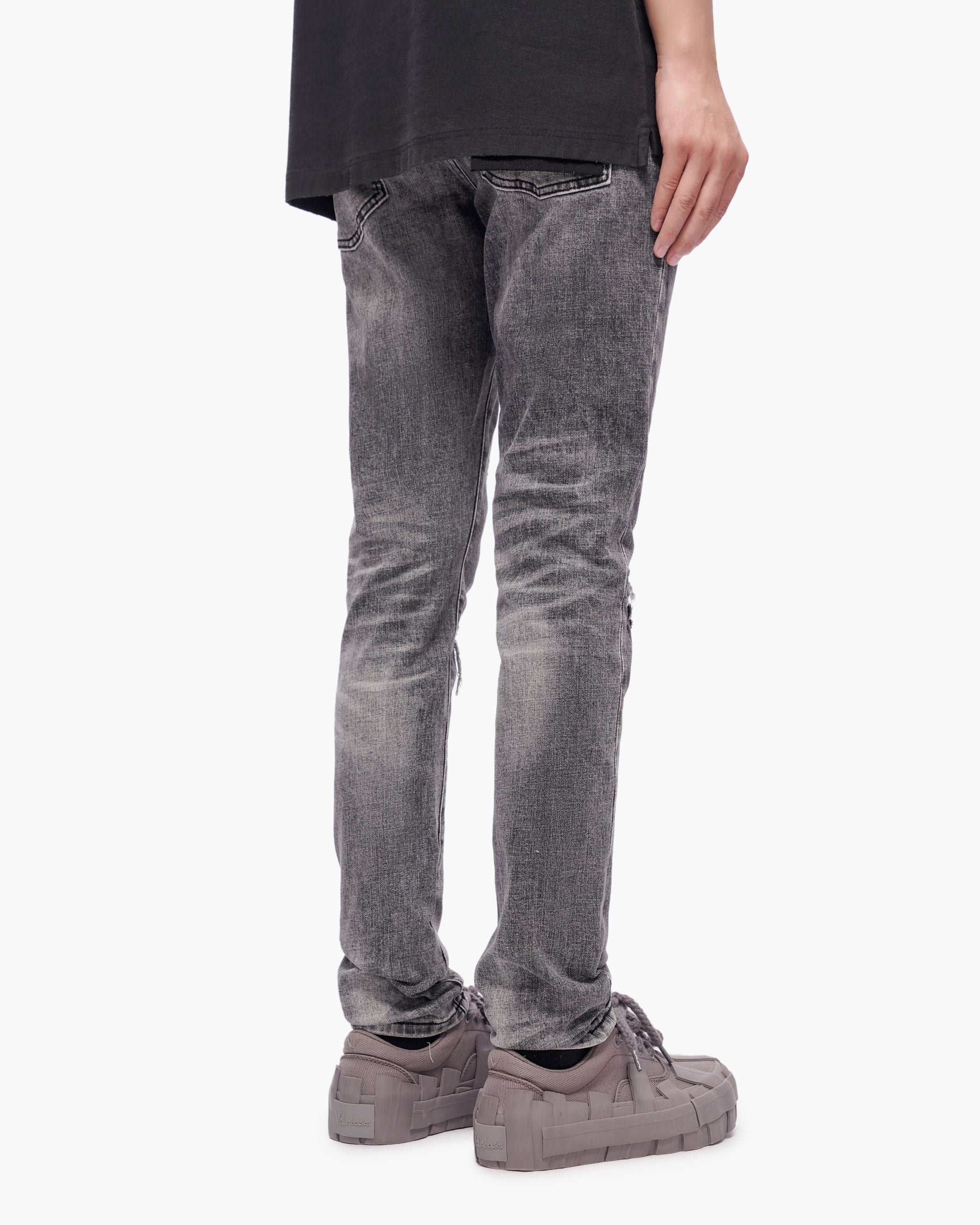 Scimitar Grey Wash Skinny Jeans