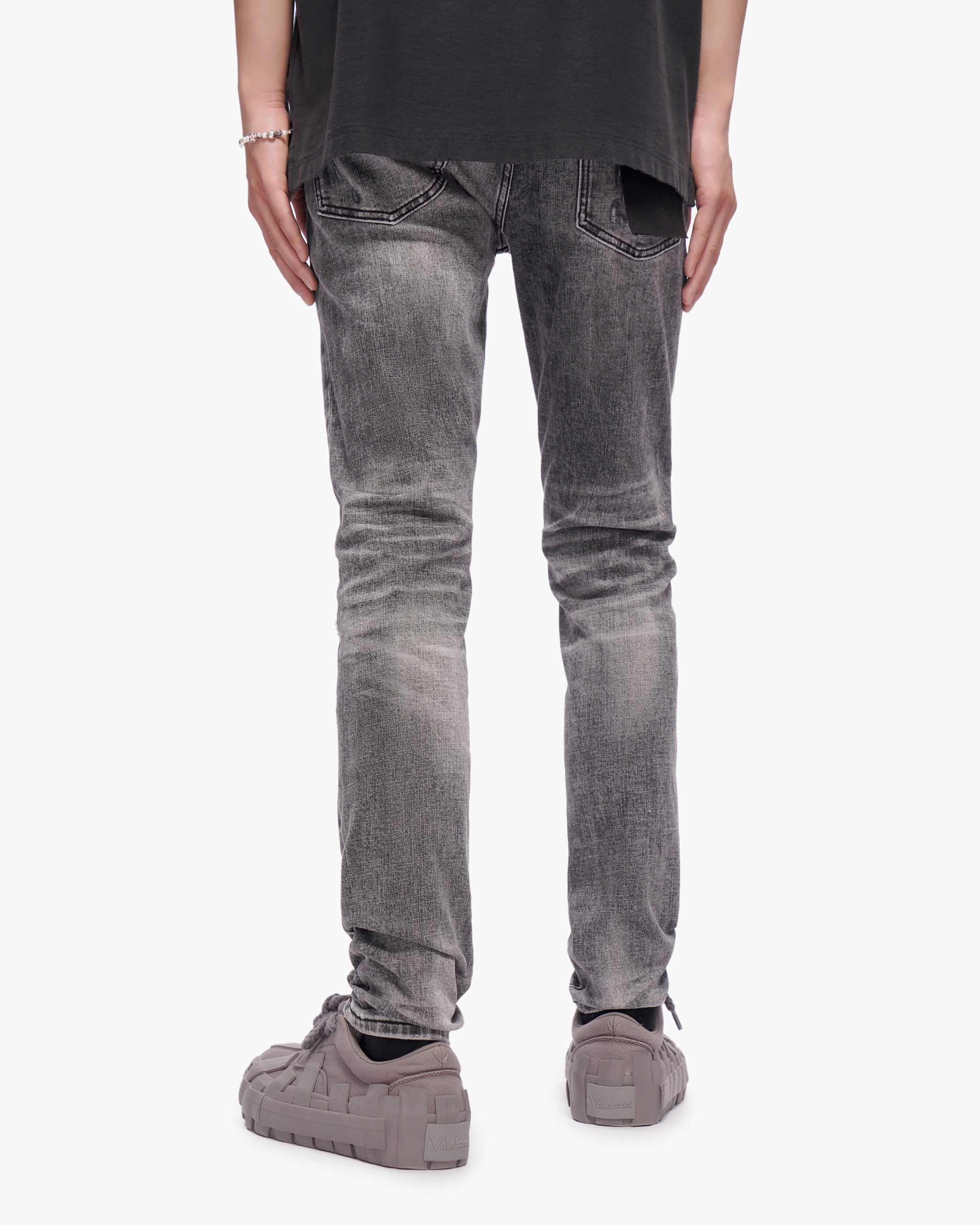 Scimitar Grey Wash Skinny Jeans