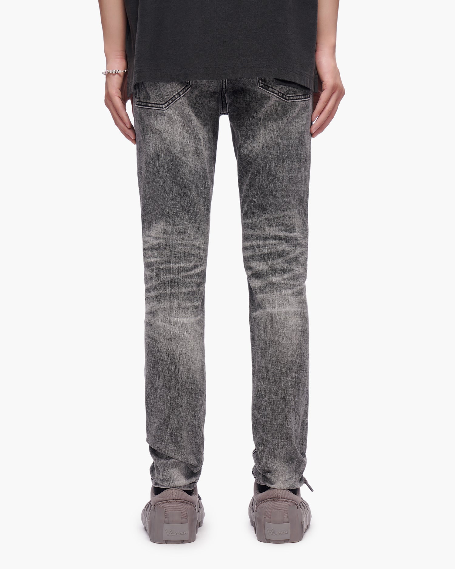Scimitar Grey Wash Skinny Jeans