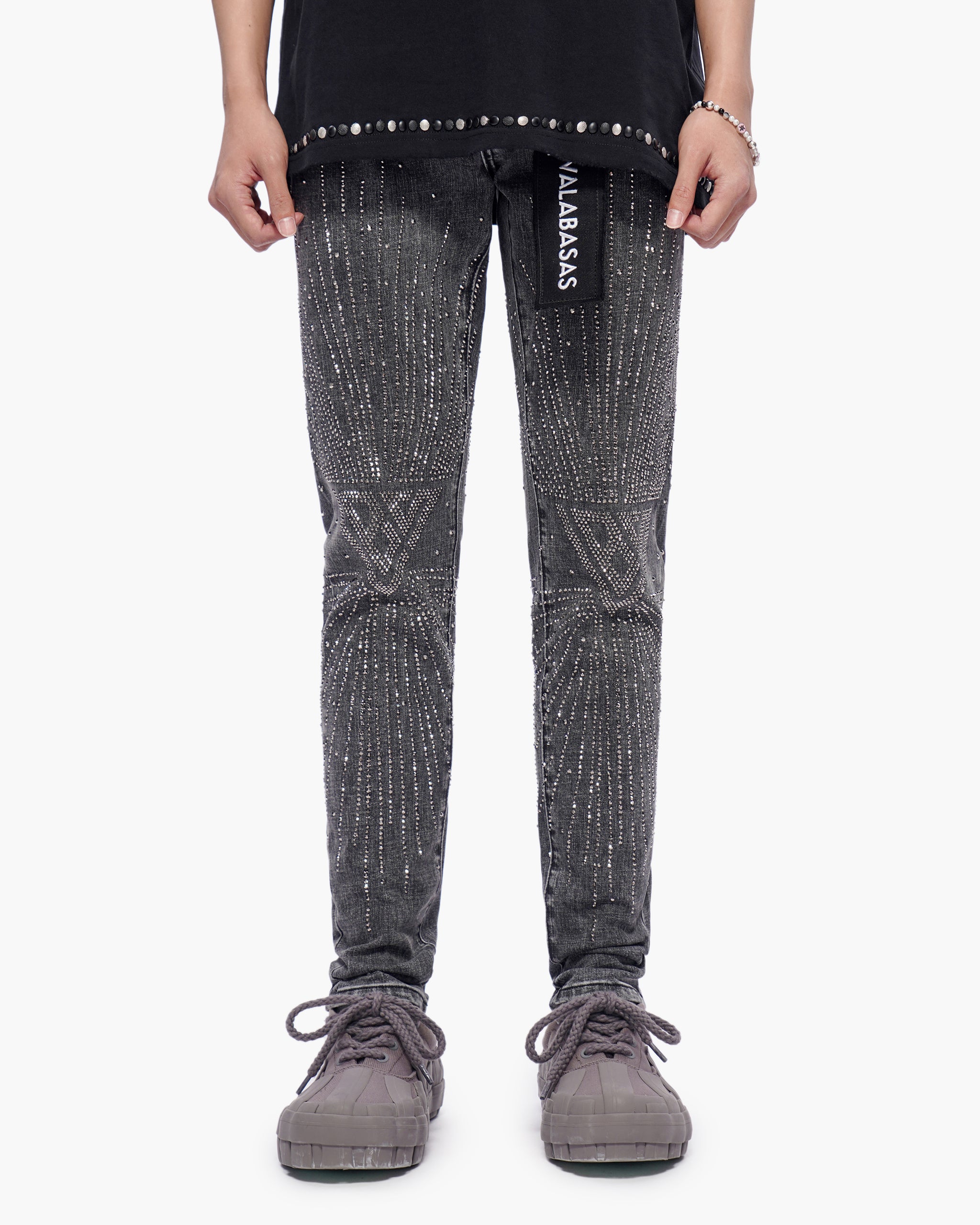 Brixton Skinny Grey Wash