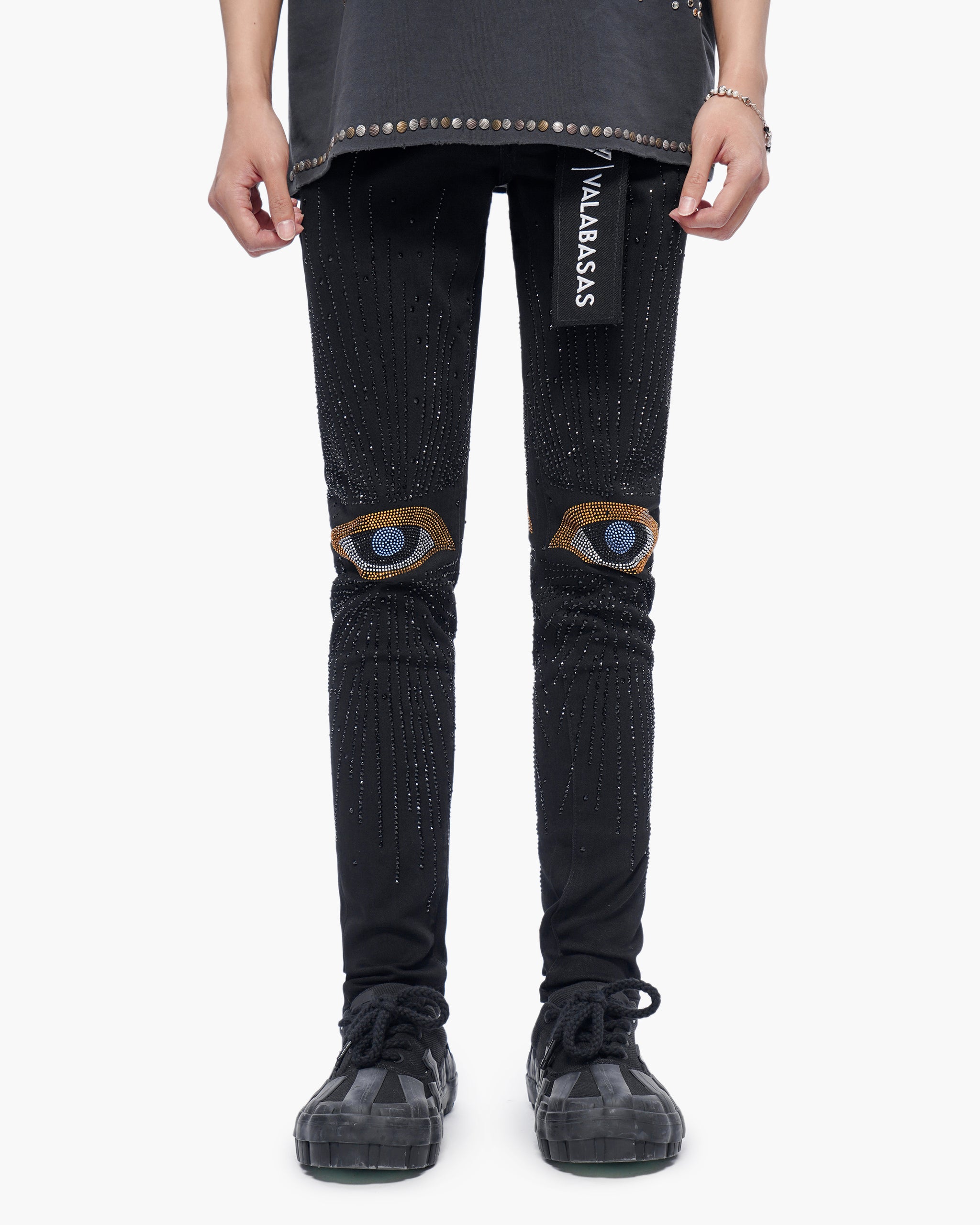 Calder Skinny Black Wash