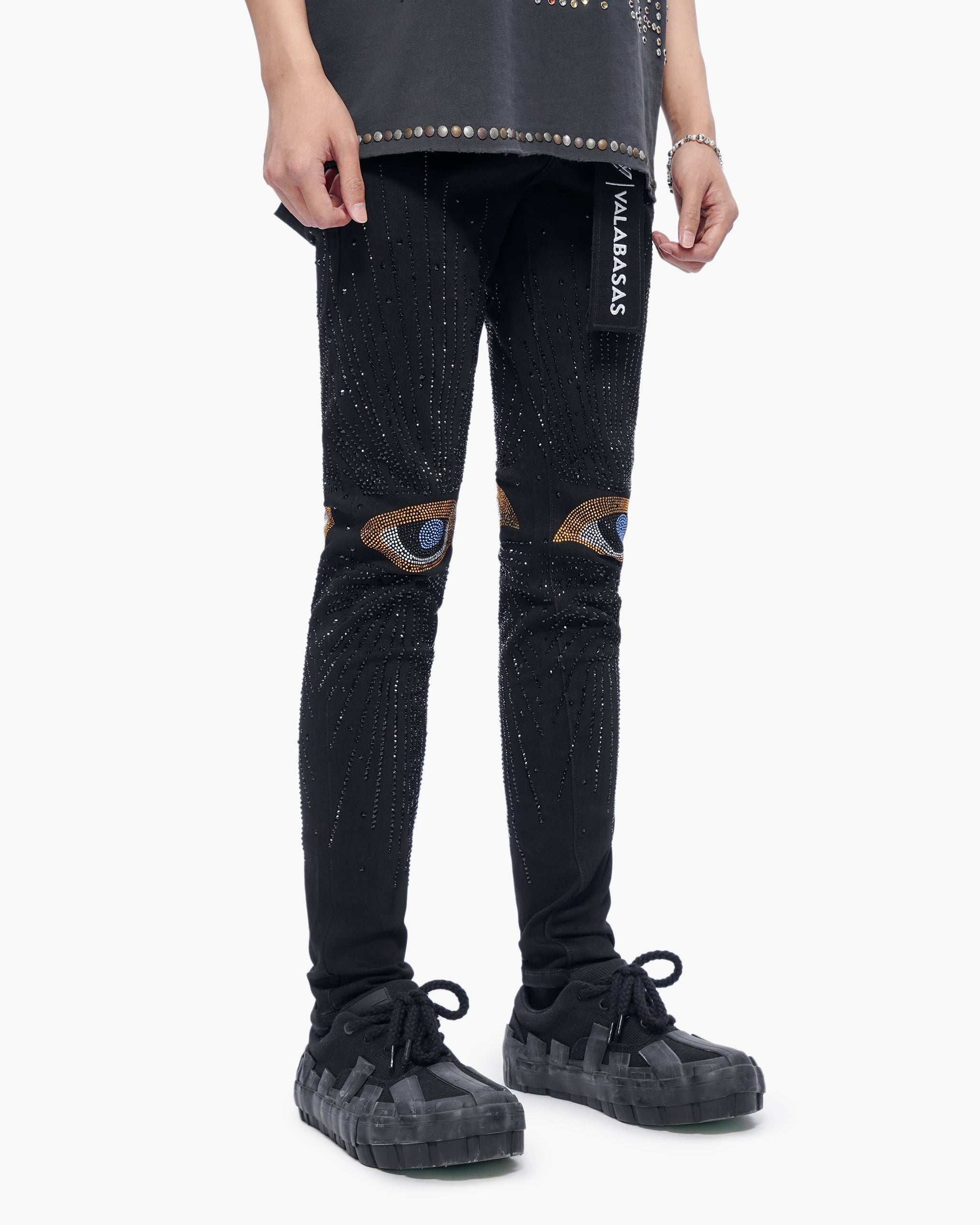 Calder Skinny Black Wash