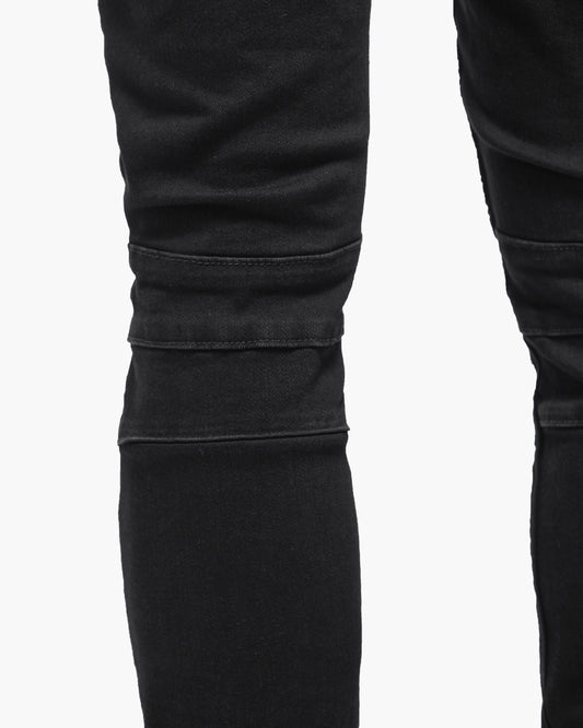 Mr.Biker Black Skinny Jeans