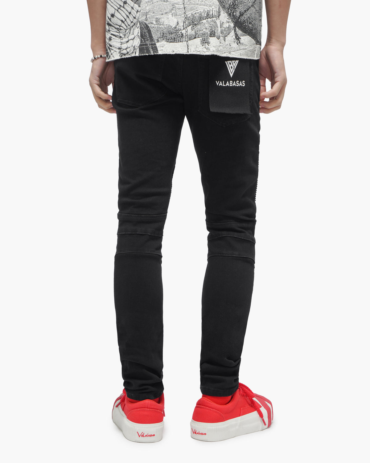 Mr.Biker Black Skinny Jeans
