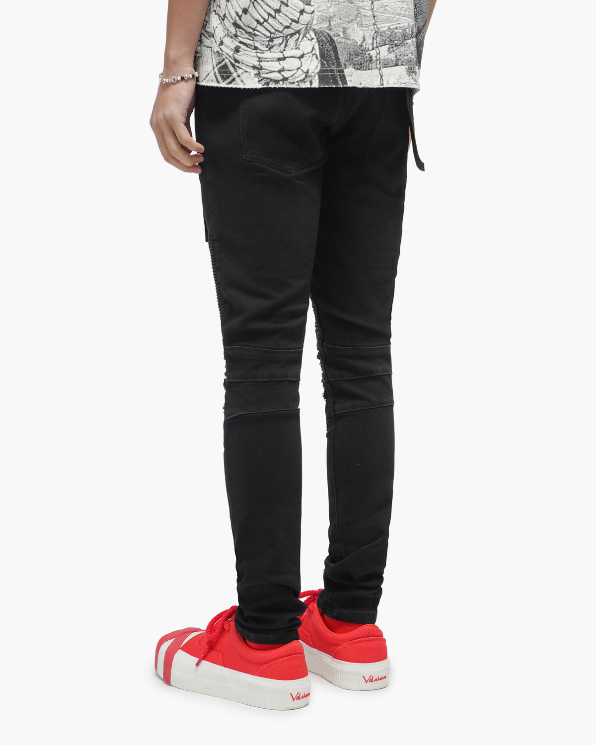 Mr.Biker Black Skinny Jeans