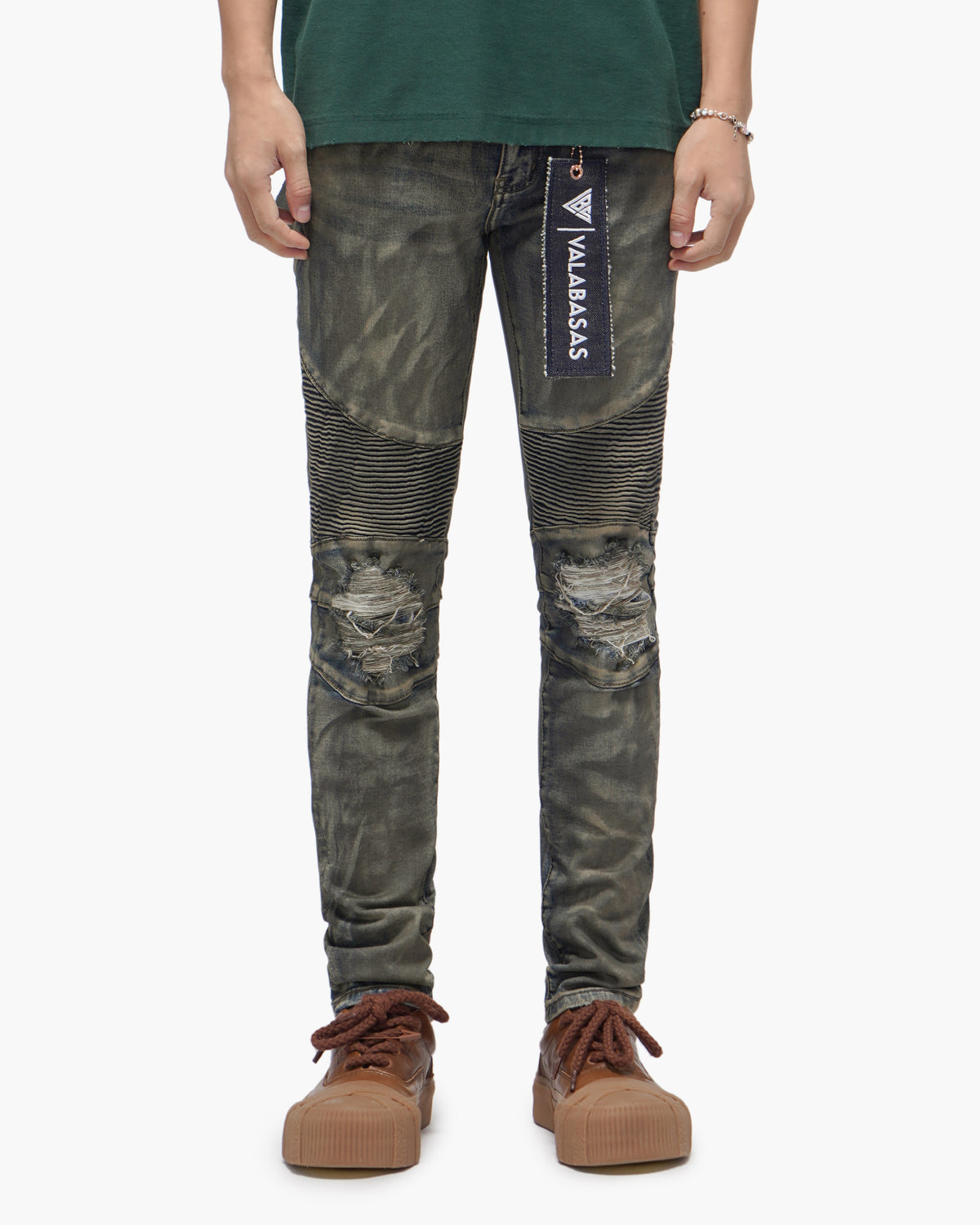 Mr.Biker Dirty Wash Skinny Jeans