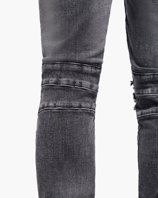 Mr.Biker Grey Skinny Jeans