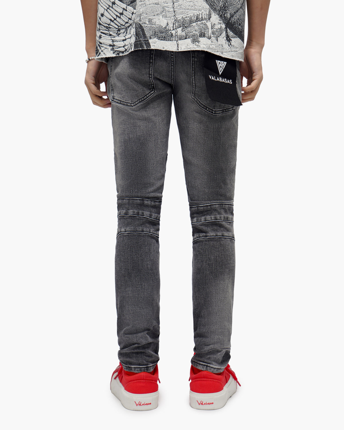 Mr.Biker Grey Skinny Jeans