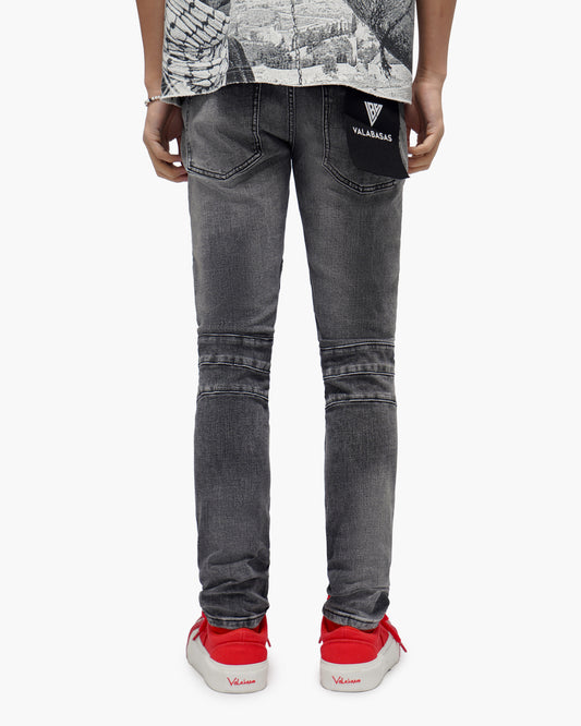 Mr.Biker Grey Skinny Jeans