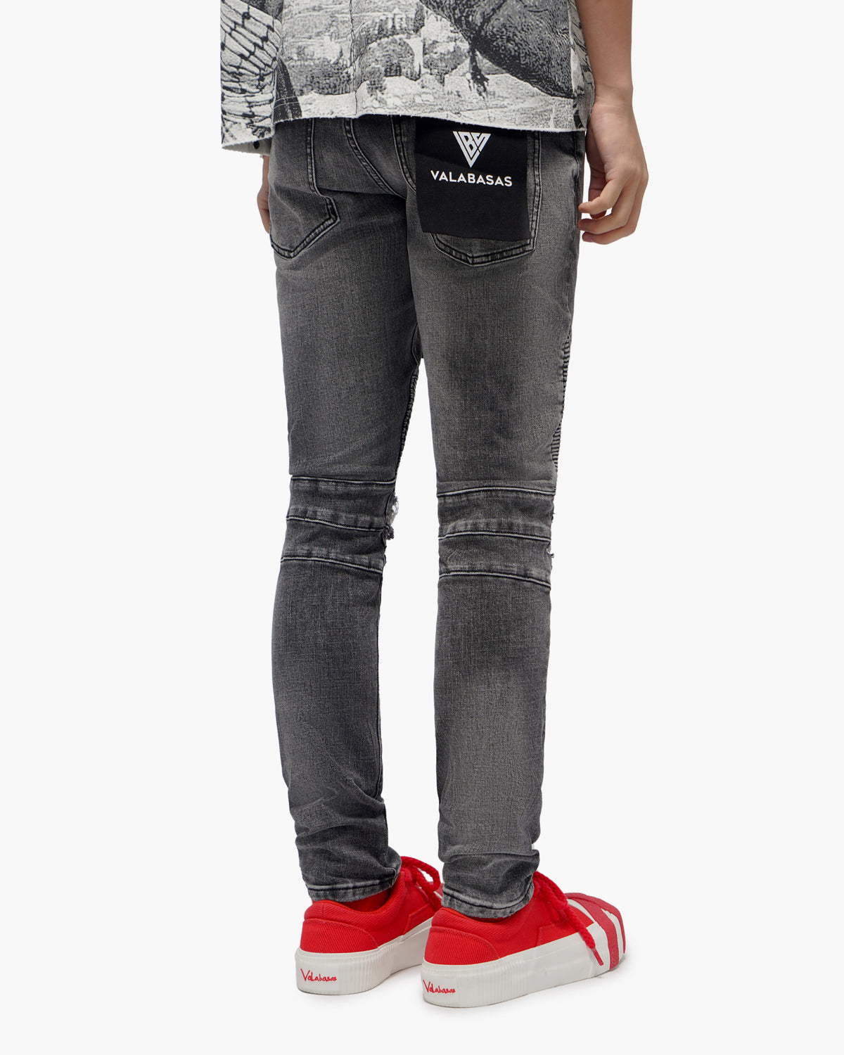 Mr.Biker Grey Skinny Jeans