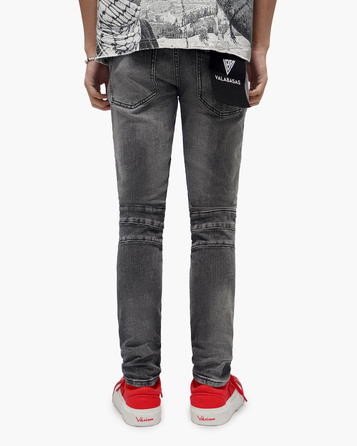 Mr.Biker Grey Skinny Jeans