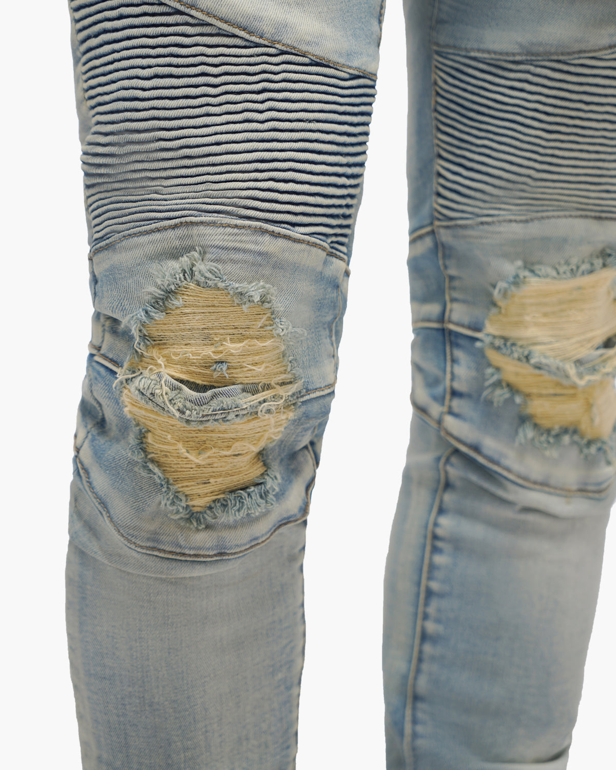 Mr.Biker Light Wash Skinny Jeans