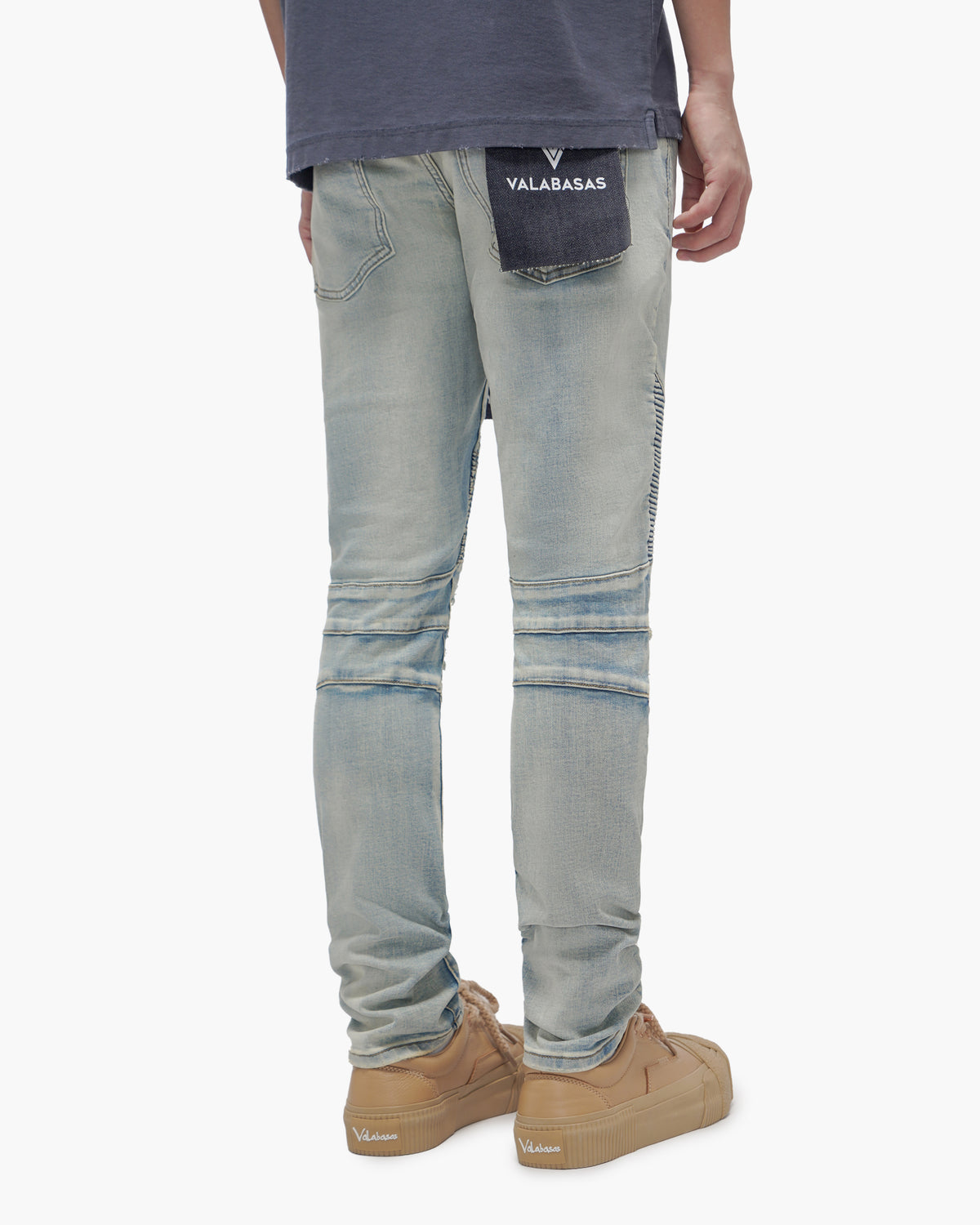 Mr.Biker Light Wash Skinny Jeans