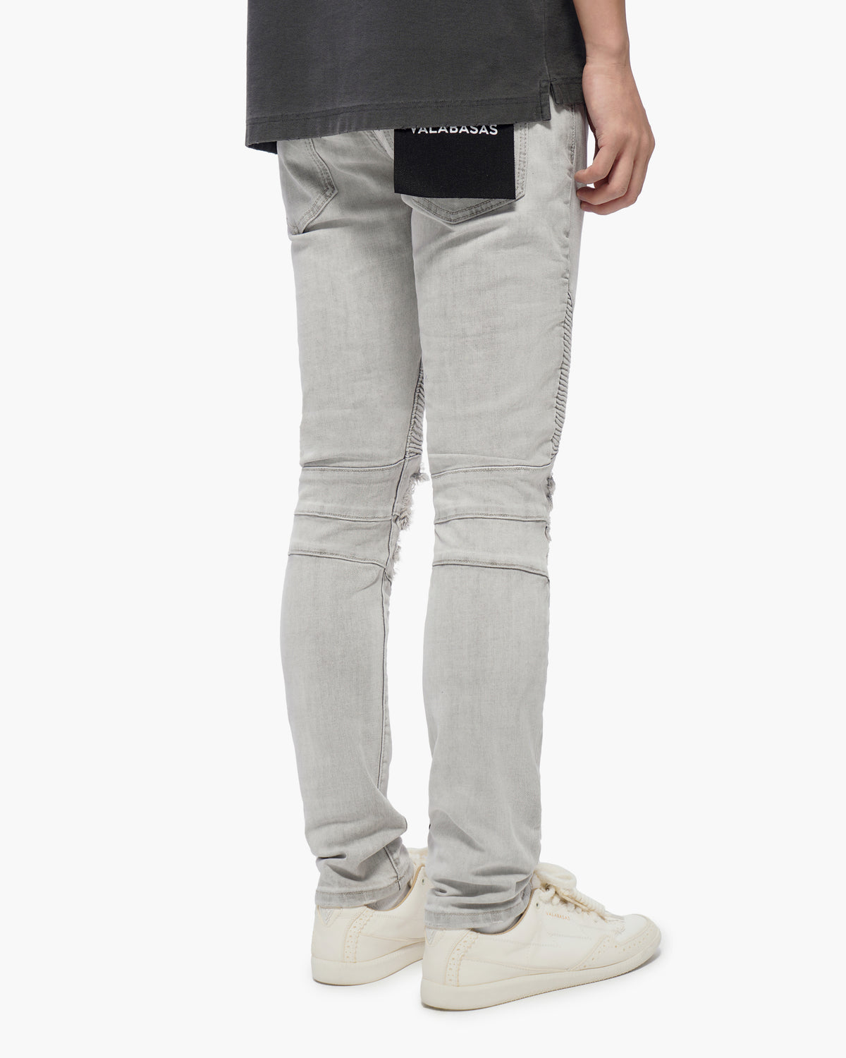 Mr.Biker Snow Grey Skinny Jeans