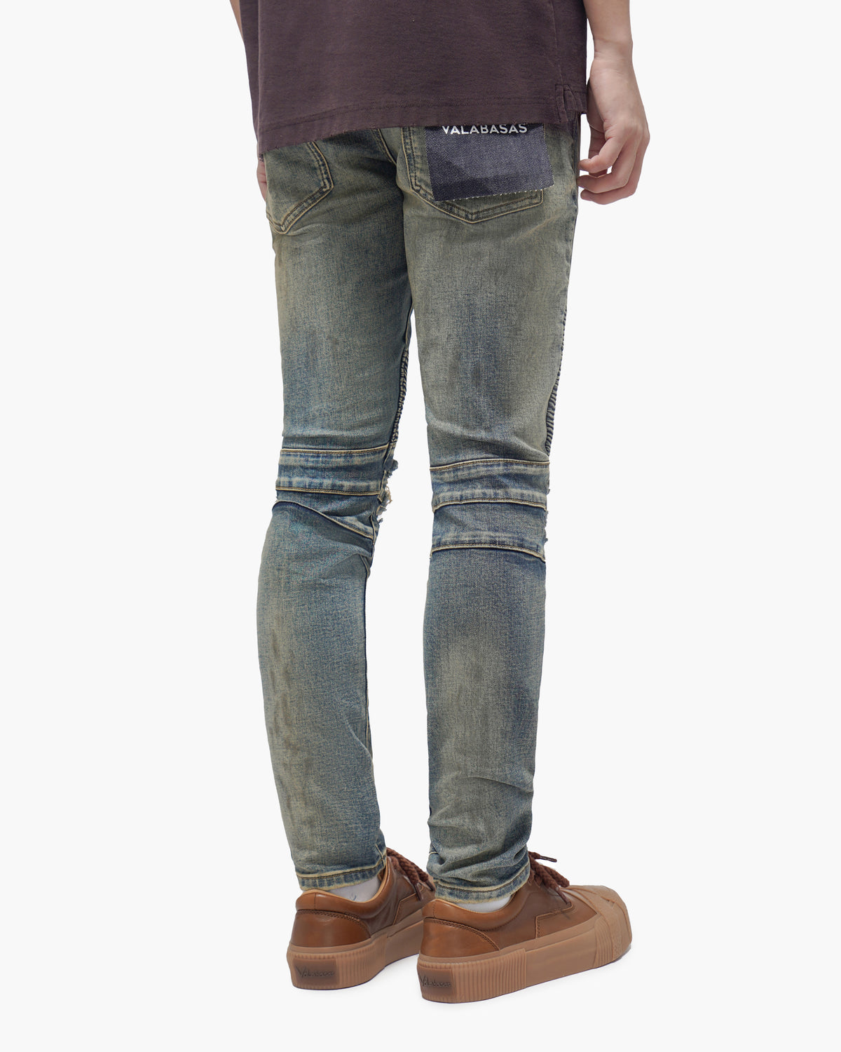 Mr.Biker Vintage Blue Skinny Jeans
