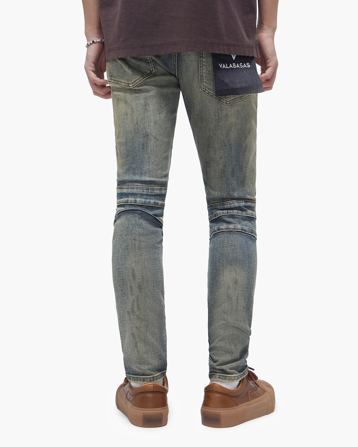 Mr.Biker Vintage Blue Skinny Jeans