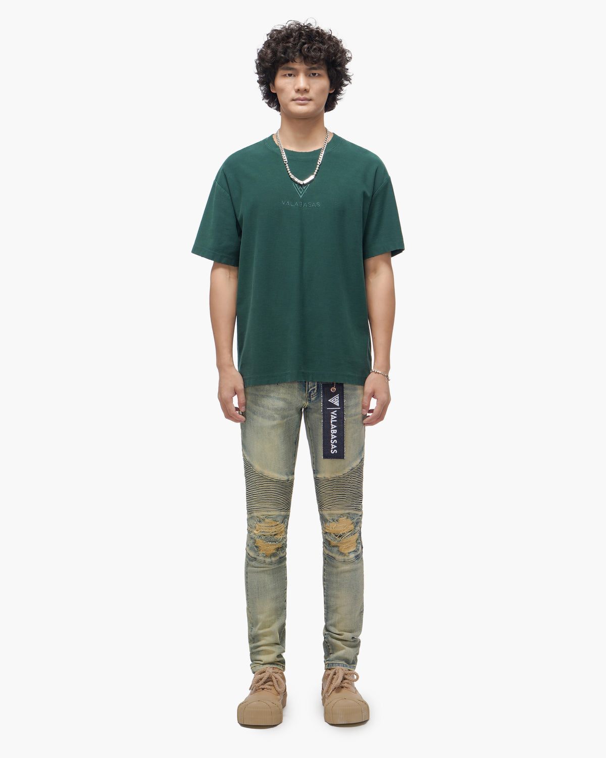 Mr.Biker Vintage Wash Skinny Jeans