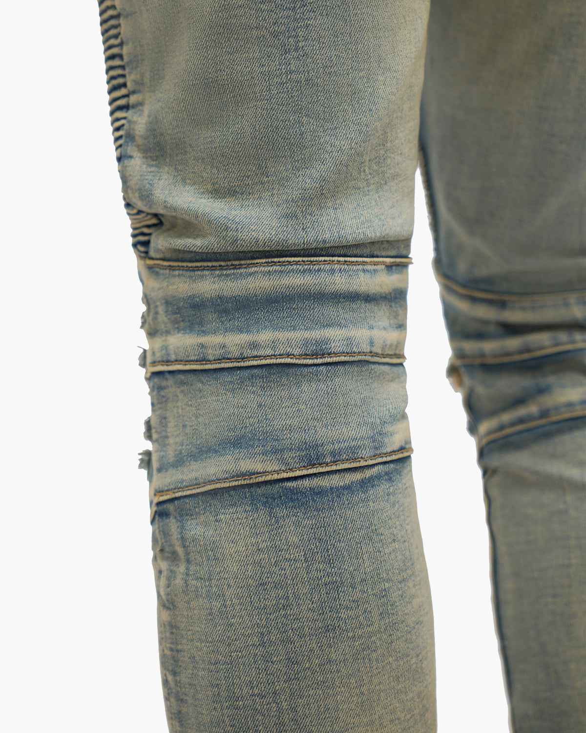 Mr.Biker Vintage Wash Skinny Jeans