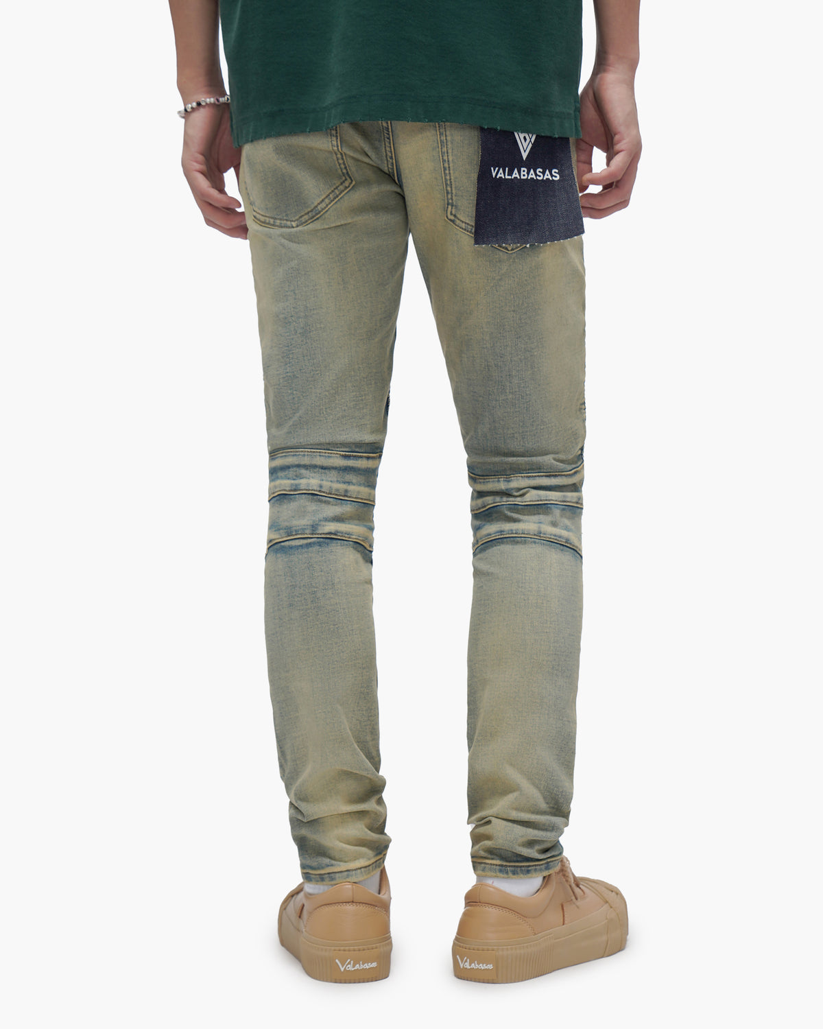 Mr.Biker Vintage Wash Skinny Jeans