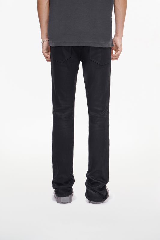 Mr.Stacked Black Waxed Jeans