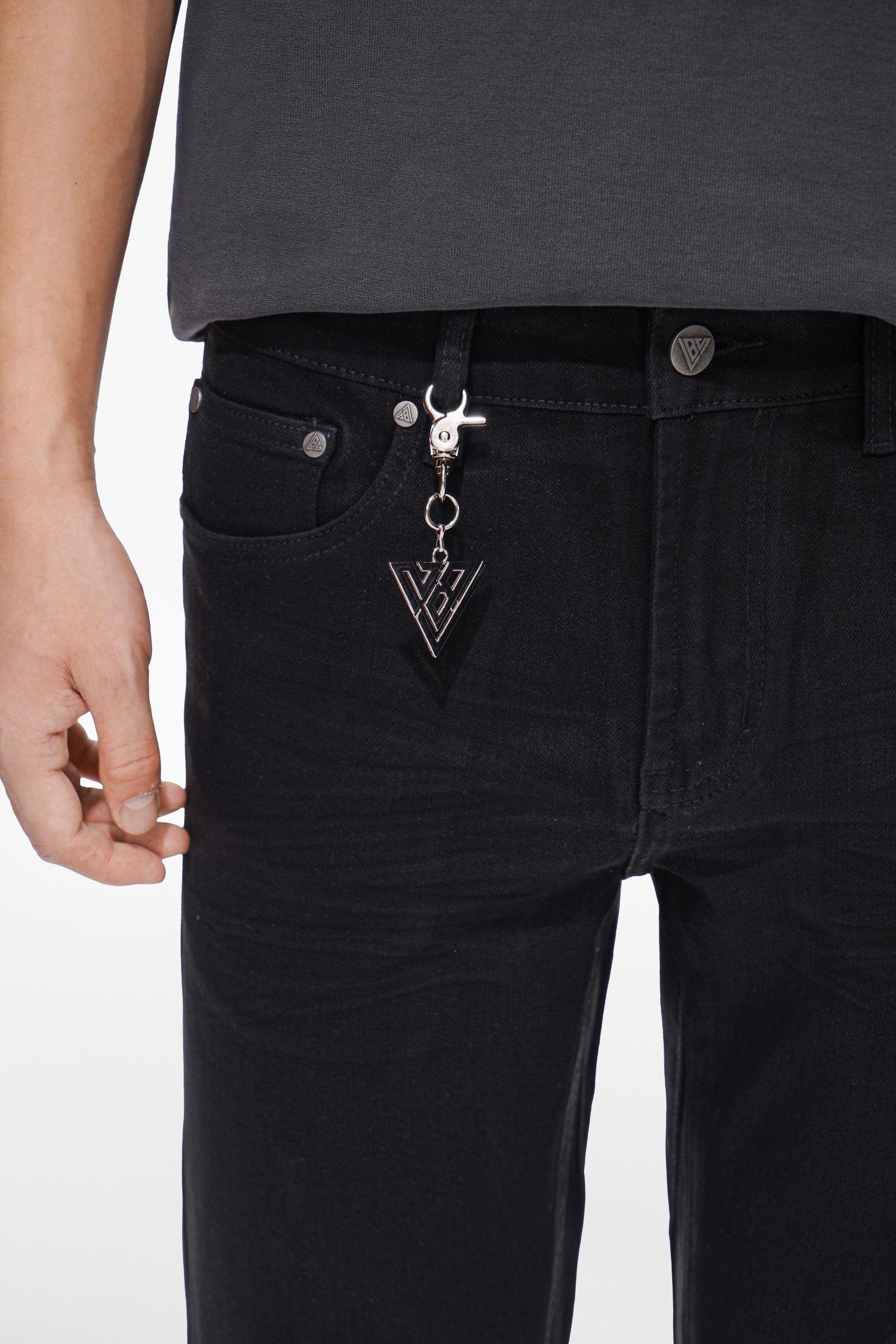 Mr.Stacked Black Waxed Jeans