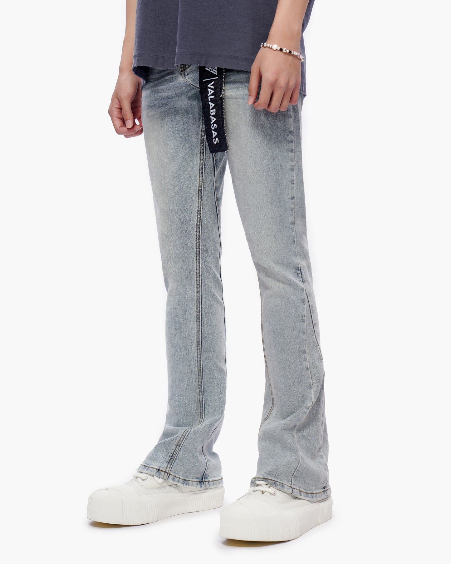 Mr.Stacked Denim Blue