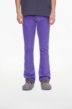 Mr.Stacked Purple Waxed Jean