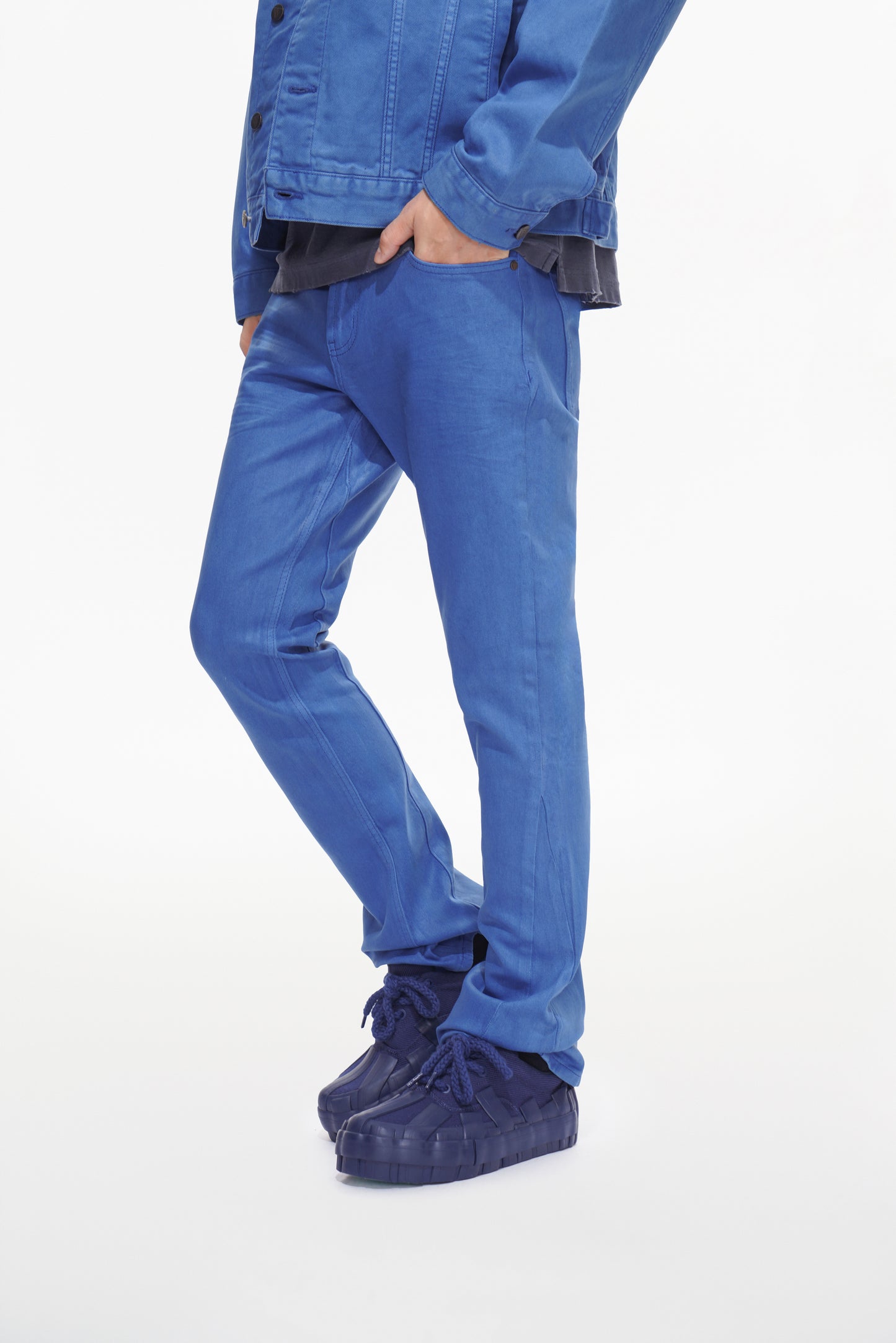 Mr.Stacked Royal Waxed Jean